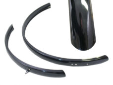 Spatbordset 28"  Hybride gemaakt van aluminium 50mm - zwart