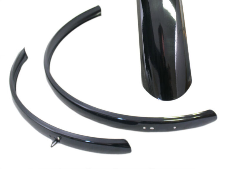 Spatbordset 28"  Hybride gemaakt van aluminium 50mm - zwart