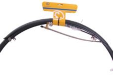 Spatbordset 28" kunststof 50 mm compleet met stangenset - mat zwart