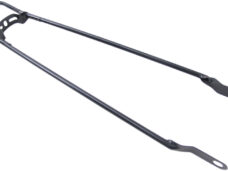 Spatbordstang 28" met bumper - zwart
