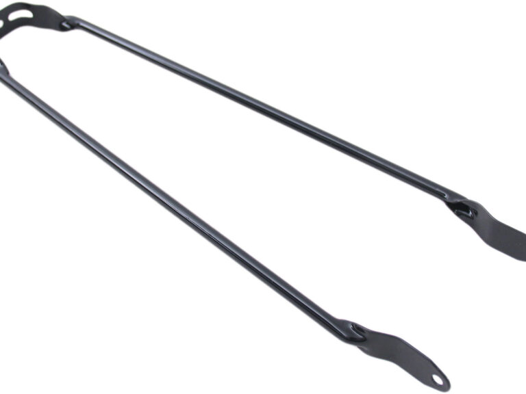 Spatbordstang 28"  Zwart met 6mm-gat
