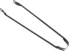 Spatbordstang 28"  - mat zwart