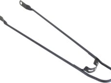 Spatbordstang 28"  met bumper - mat zwart