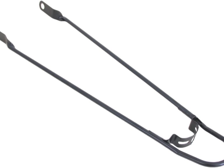 Spatbordstang 28"  met bumper - mat zwart