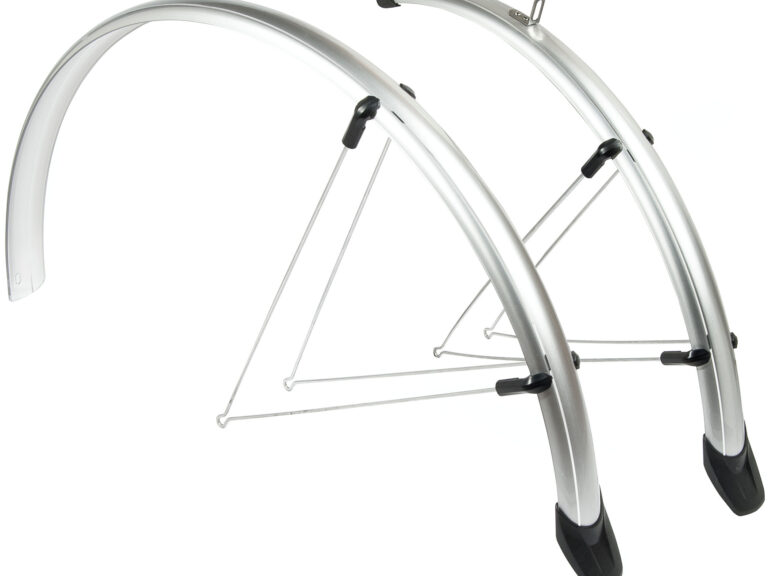 Spatbordset Eurofender Rapido 28" x 46 mm - zilver