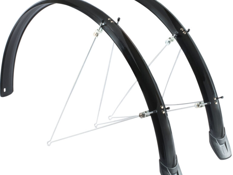 Spatbordset Eurofender Elegance 28" x 46 mm - zwart