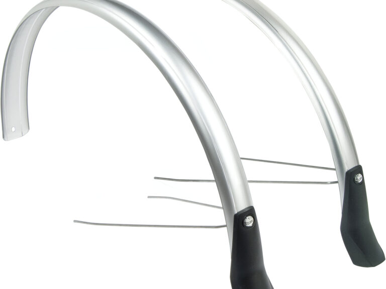 Spatbordset Eurofender Snello 28" x 46 mm - zilver