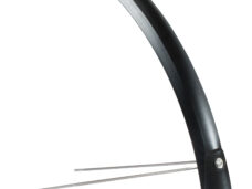 Voorspatbord Eurofender Snello 28" x 51 mm - mat zwart