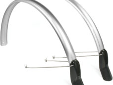 Spatbordset Eurofender Scatto 28" x 51 mm - zilver