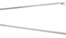 Spatbordstang 28 inch - zilver