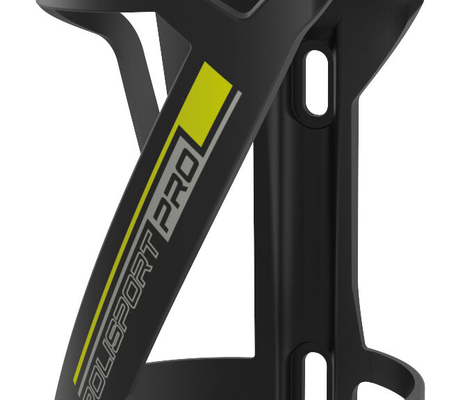 Bidonhouder Polisport Side Cage - zwart/lime groen