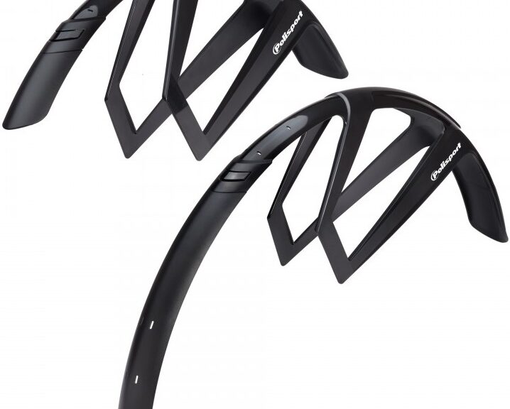 Spatbordset 28" Polisport G-Mud 50mm - zwart
