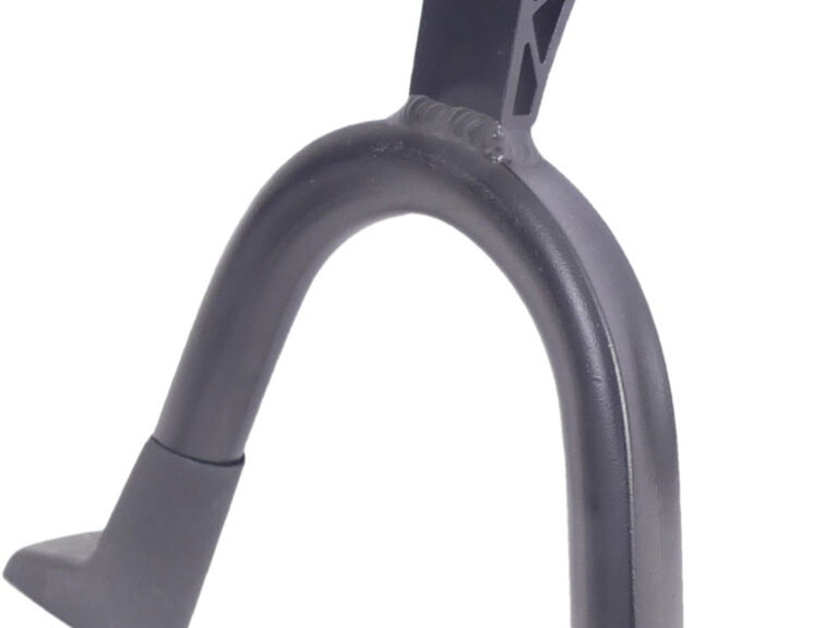 Middenstandaard 28" Edge Double 2-poot 30cm aluminium - zwart