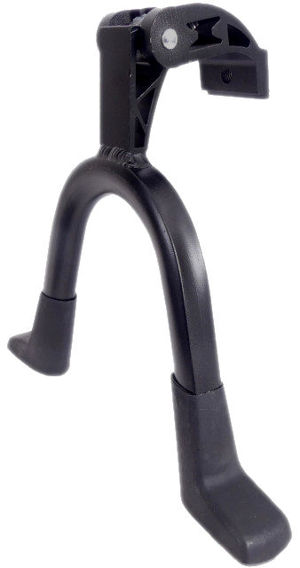 Middenstandaard 28" Edge Double 2-poot 30cm aluminium - zwart - Afbeelding 3