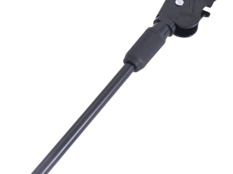 Zijstandaard 28" Edge 40 mm 2 bouts aluminium - zwart