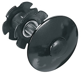 Balhoofdplug Ergotec 1-1/8" - zwart