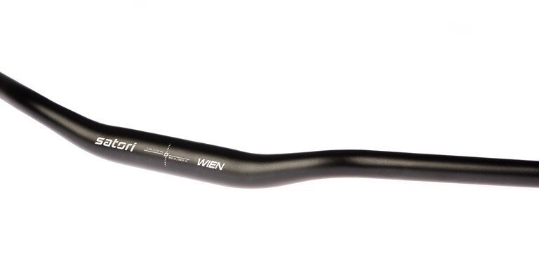 Stuur Satori Wien Ø31.8/B=640mm, 35° gebogen - mat zwart