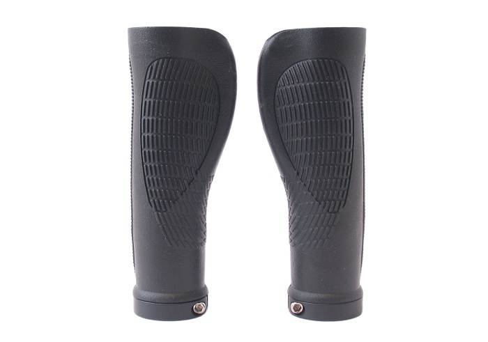 Handvatset Ergonomisch GP03L 2-componenten Zwart  128/128mm met lockring