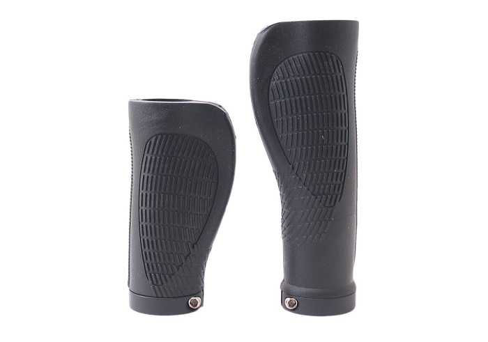 Handvatset Ergonomisch GP03LS 2-componenten Zwart  128/95mm met lockring