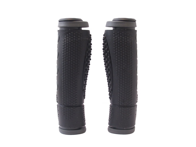 Handvatset Sportief 3-componen Zwart/Grijs  128mm  2-kanten open