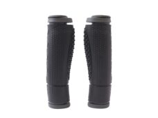 Handvatset Sportief Zwart/Grijs 128mm  2-componenten , 1-kant open