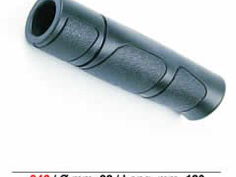 Handvat Pro Grip sportief lang met snijrand - zwart (per stuk)