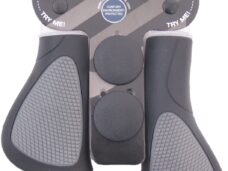 Handvatset Edge ErgoCity Plus met lockring - 136/95mm - zwart / grijs