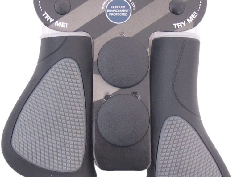 Handvatset Edge ErgoCity Plus met lockring - 136/95mm - zwart / grijs