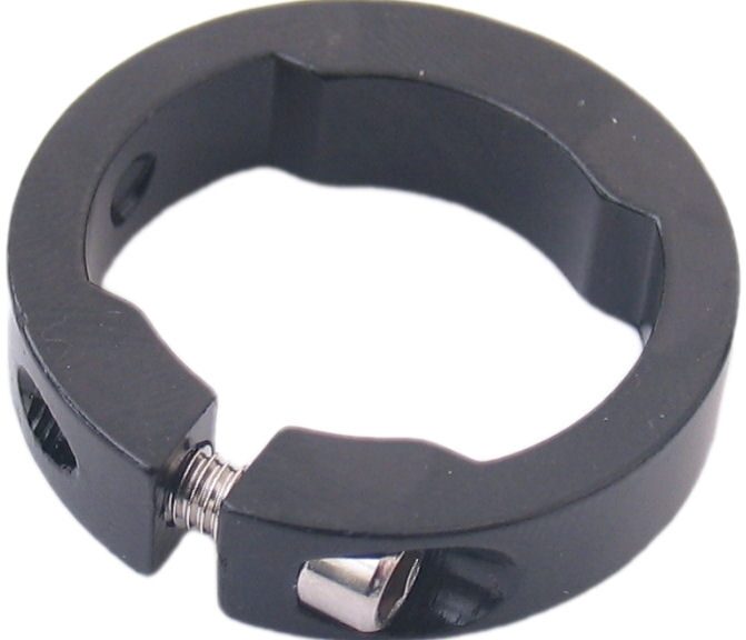 Handvatklemring met inbus aluminium - zwart