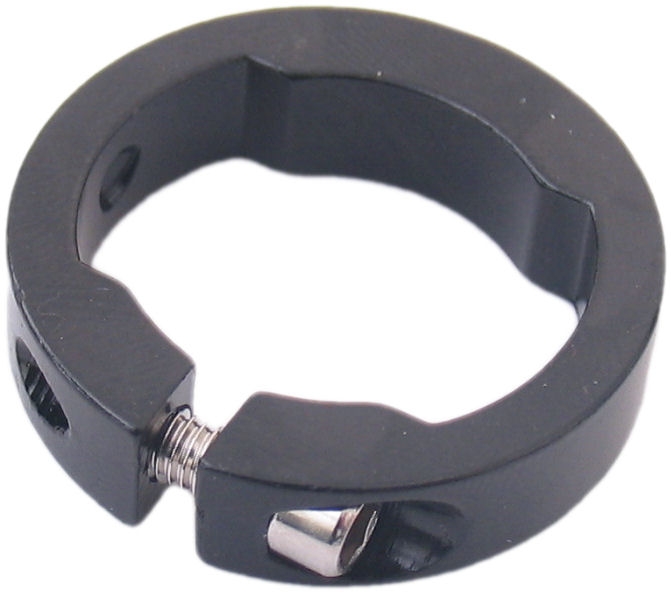 Handvatklemring met inbus aluminium - zwart