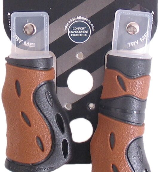 Handvatset Edge City Ergo gripshift - zwart/bruin