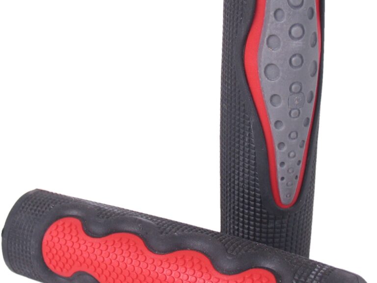 Handvatset MTB ergonomisch - zwart / rood