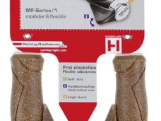 Handvatpaar Ergotec MF1 kurk / aluminium 130+130 mm - bruin / zwart