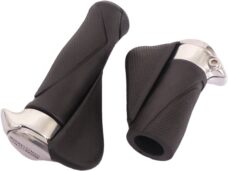 Handvatpaar Ergotec MF1 kraton / aluminium 130+87 mm - zwart