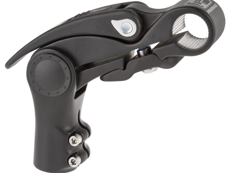 Promax justerbar styrstam med spak 31,8 / 110 / 28,6 mm - mattsvart