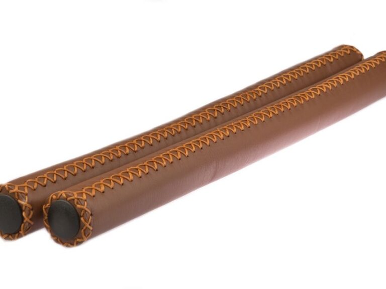 Handvatset stuurgreep Velo Velo 400mm/ ø20mm - bruin leer