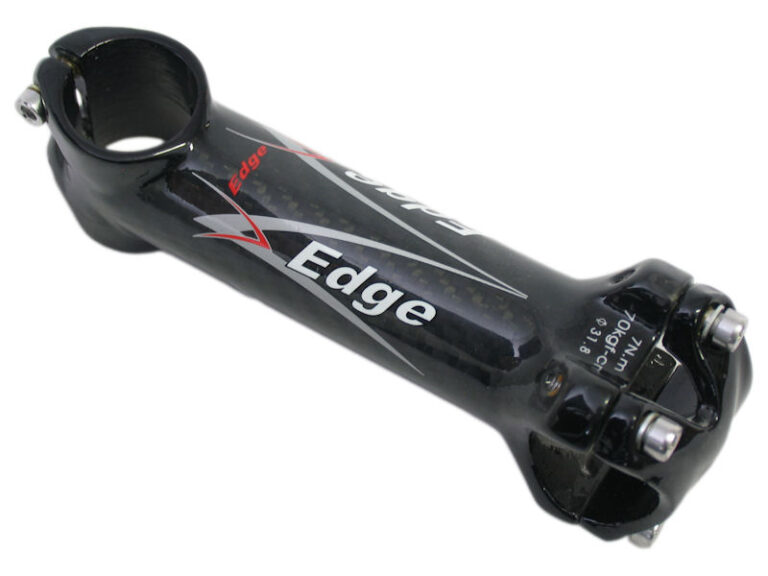 A-head stuurpen Edge Carbon met aluminium 28,6 / 130 / 31,8 mm - zwart