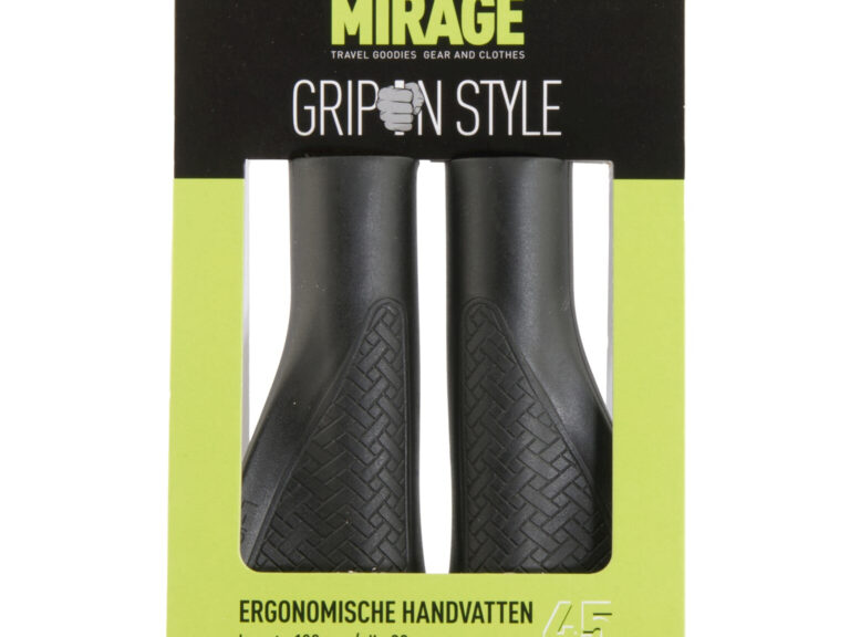 Handvatpaar Mirage Grips in style #45 - 132/132 mm met lockring  - zwart