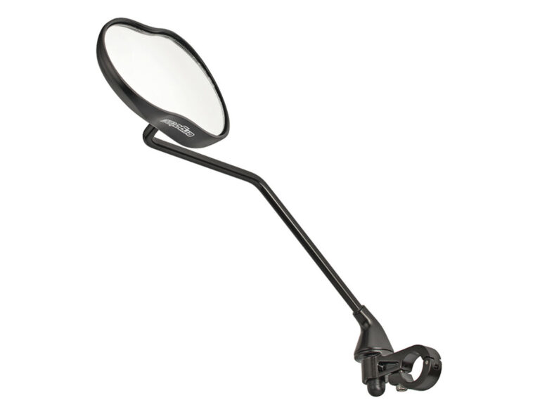 Spiegel Ergotec M-99LV met lange arm 121 x 78-66 mm aluminium - zwart gezandstraald