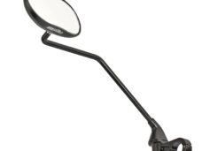 Spiegel Ergotec M-88LV lange arm 111 x 52 mm aluminium - zwart gezandstraald