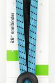 Triobinder Widek Eye 24/12mm met zwarte stalen platen - baby blauw/zwart