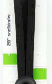 Triobinder Widek Eye 24/12mm met zwarte stalen platen - zwart/zwart