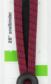 Triobinder Widek Eye 12/12mm met zwarte stalen platen - bordeaux/zwart