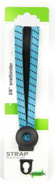 Triobinder Widek Eye 12/12mm met zwarte stalen platen - babyblauw/zwart