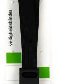 Snelbinder Widek 24mm met zwarte stalen haak - zwart/zwart