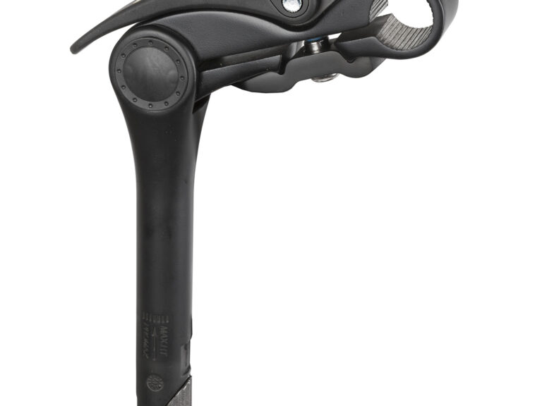 Stuurpen 1" Promax aluminium 0-70° verstelbare hoek met Ø25,4 mm klem - zwart
