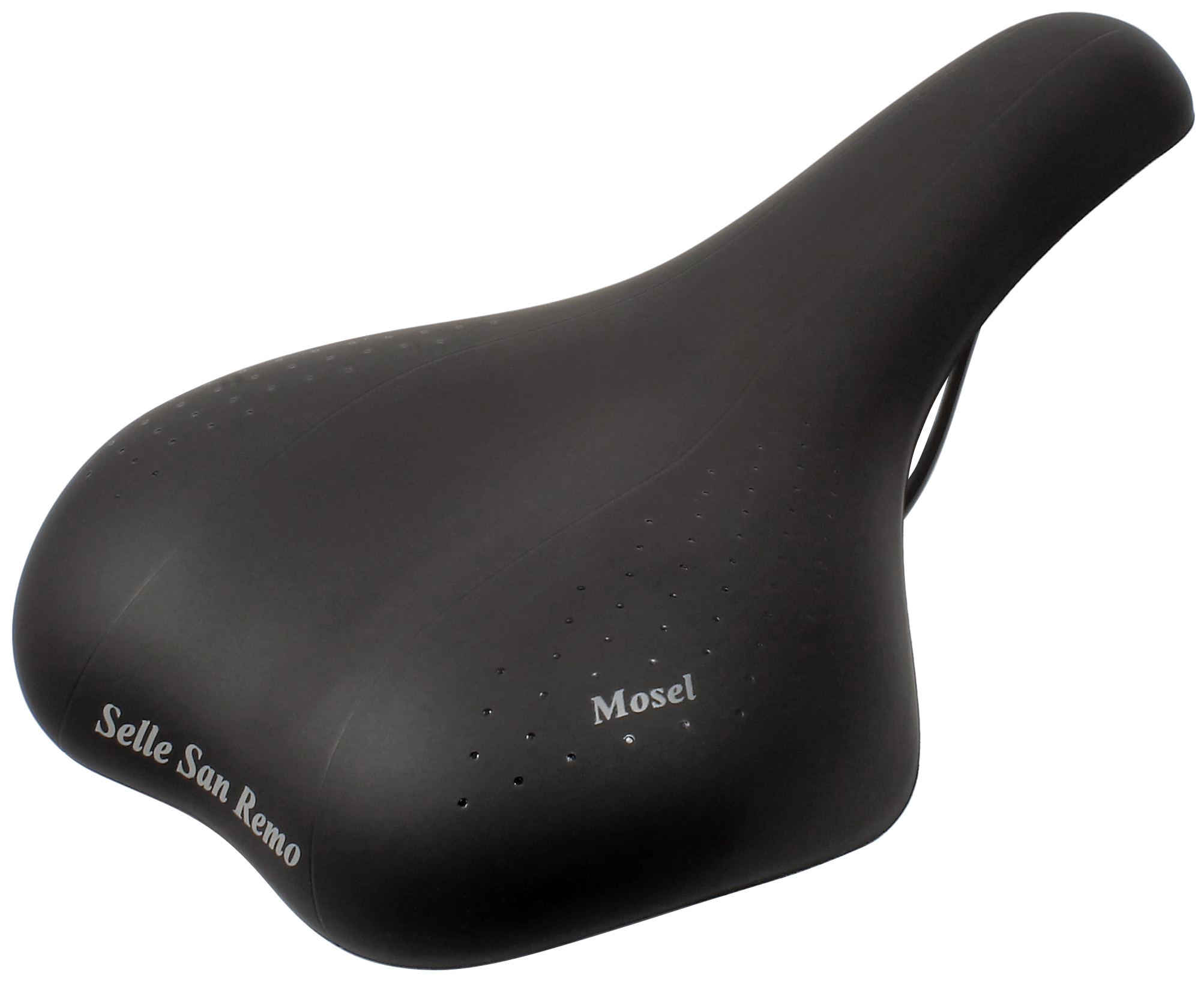 Fietszadel Selle San Remo Mosel voor stads-/trekkingfietsen - zwart (werkplaatsverpakking)