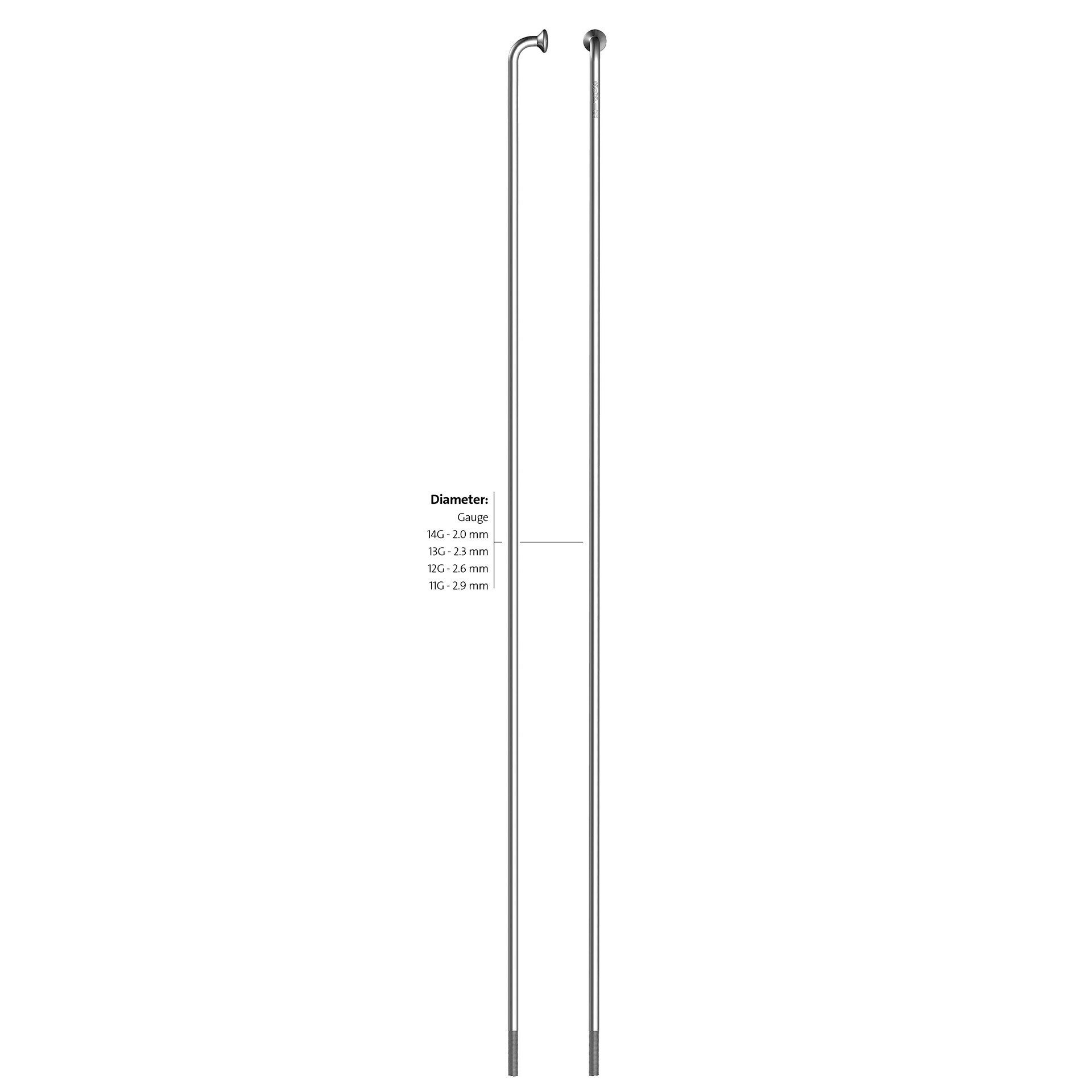 Spaken 286-14 Alpina Raggi ø2.00 mm FG 2,3 - zink (144 stuks)