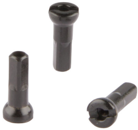 Spaaknippels Alpina Batpower 14G - ø9mm / M2.3 - messing zwart (1000 stuks)