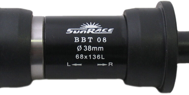 Trapas Sunrace 136mm/ø38 inslagcups - met spie